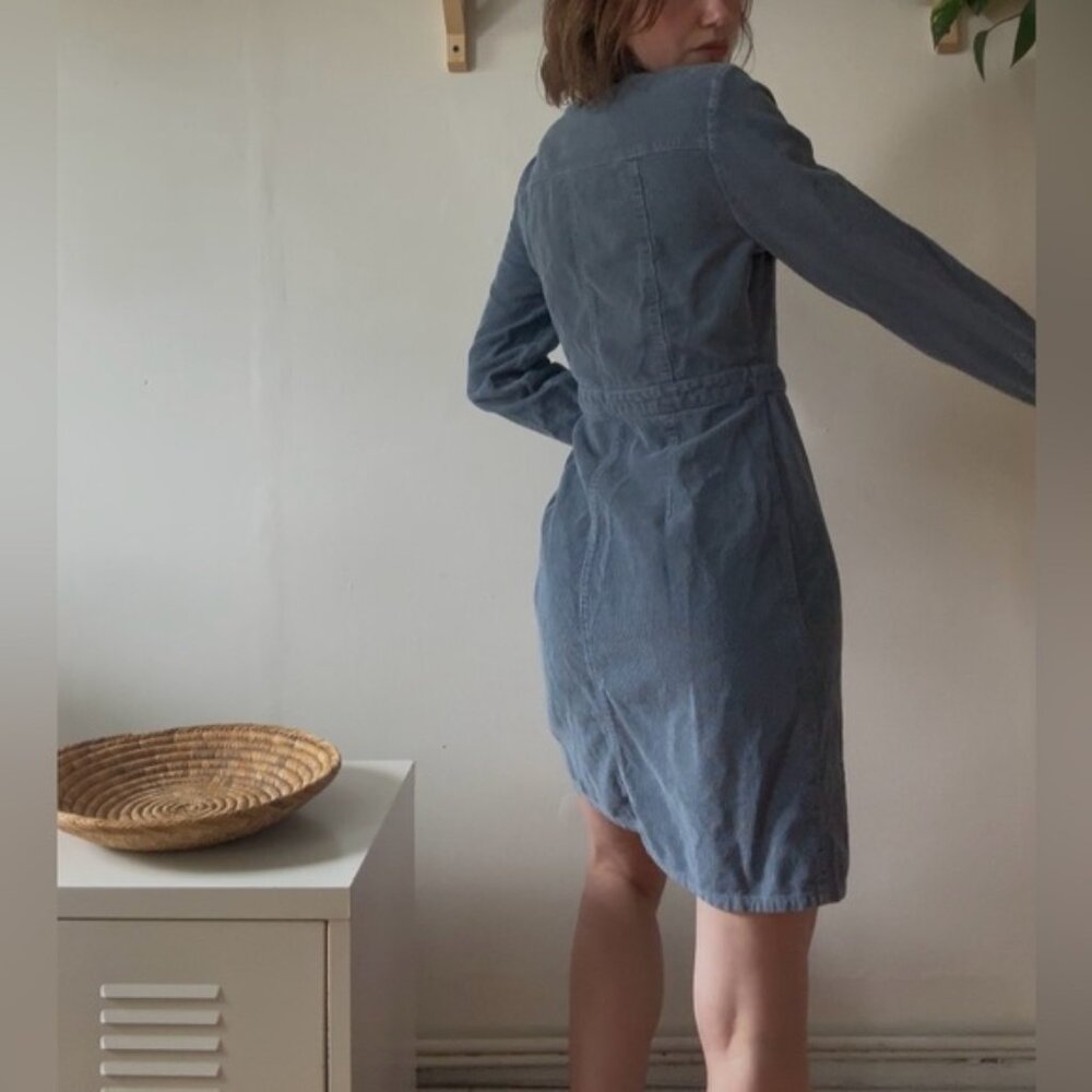 Carol Paris Corduroy Shirt Dress - Size 40 (M)